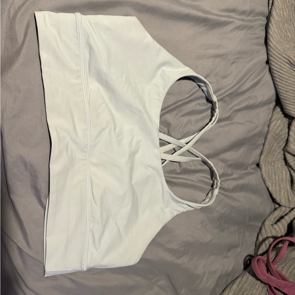 Light blue Lululemon energy longline bra